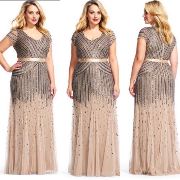 Adrianna Papell Dresses & Skirts - Adrianna Papell embellished beaded dress